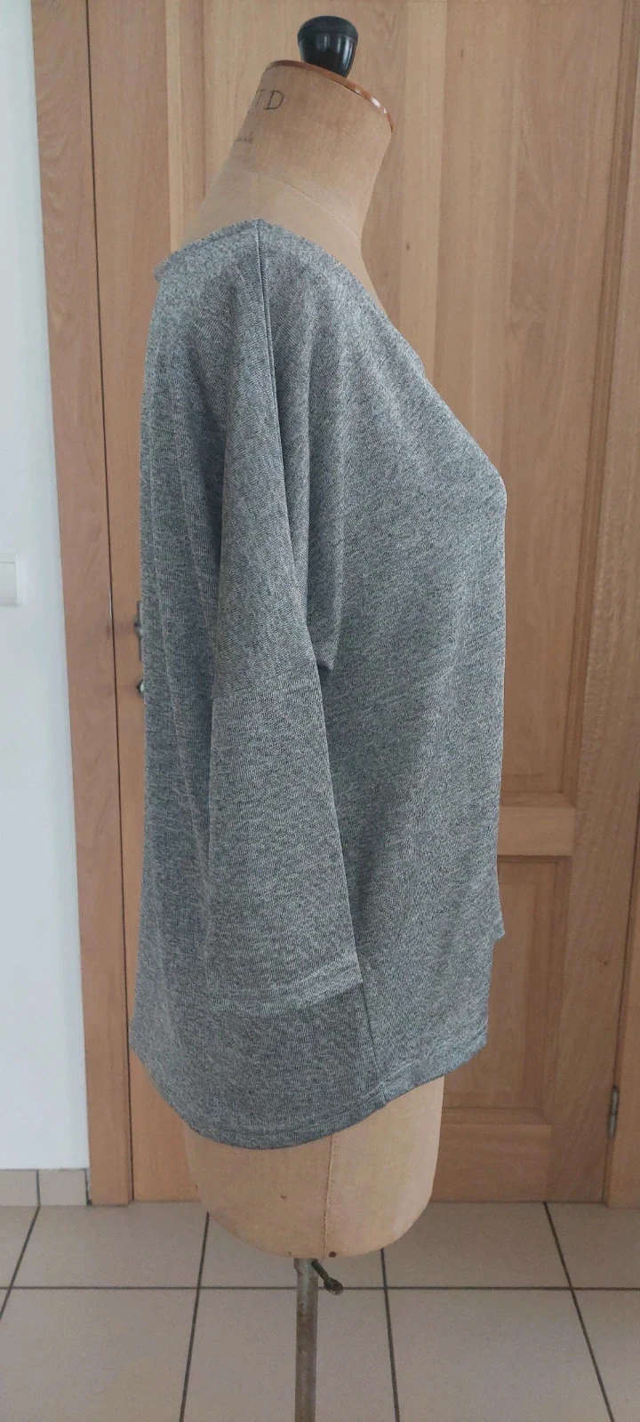Haut ample gris chiné Supertrash - Taille M - Excellent état – photo 2